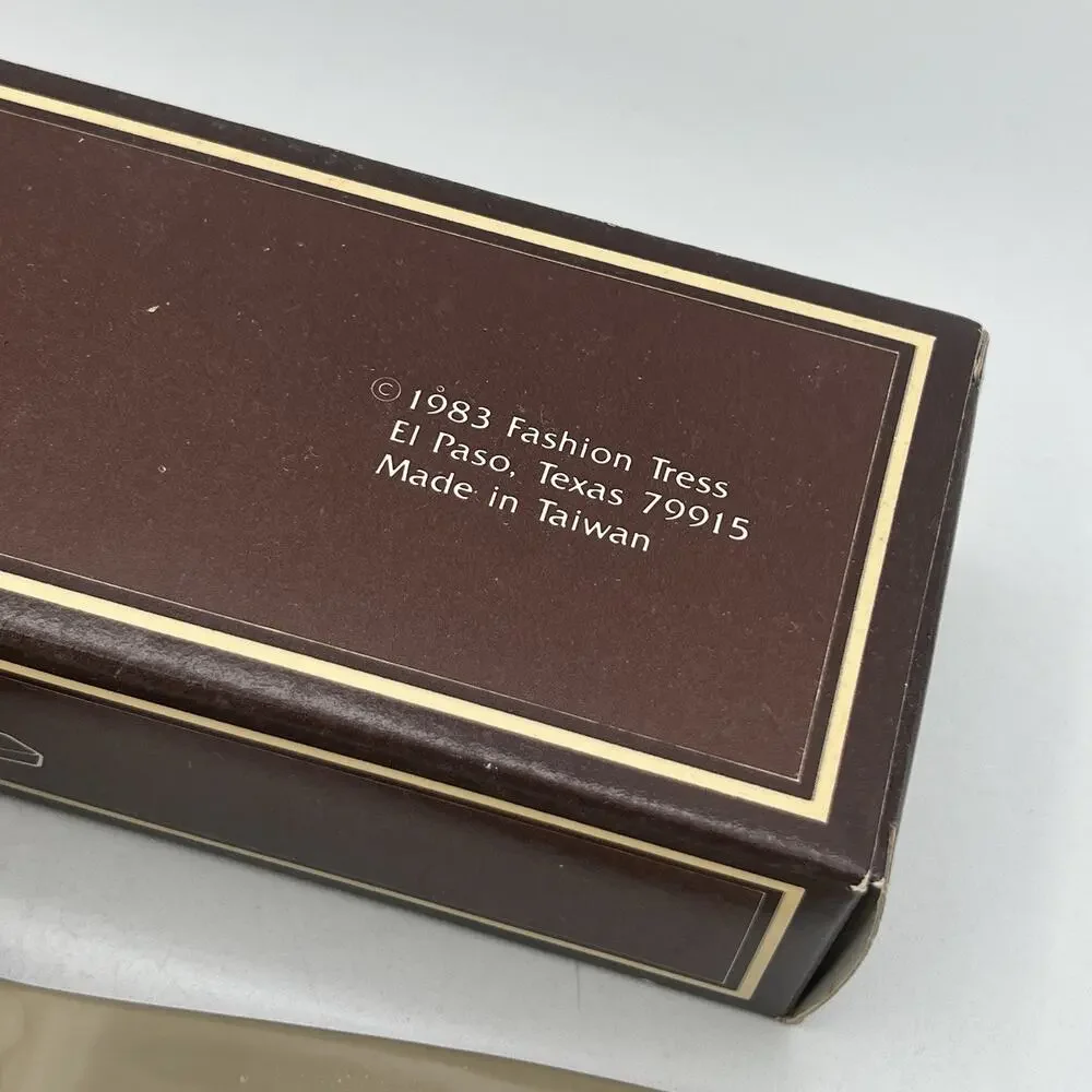 Vintage 1980s Fashion Tress Professional Brush 7708 Taiwan Beige 9